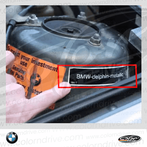 BMW-Farbcode-Etikett Beispiel 4